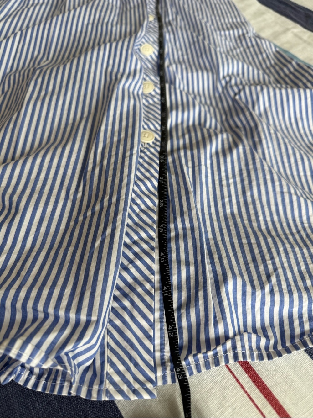 J. Crew Sleeveless Blue and White Striped Wrap Dress 100% cotton - Picture 8 of 10